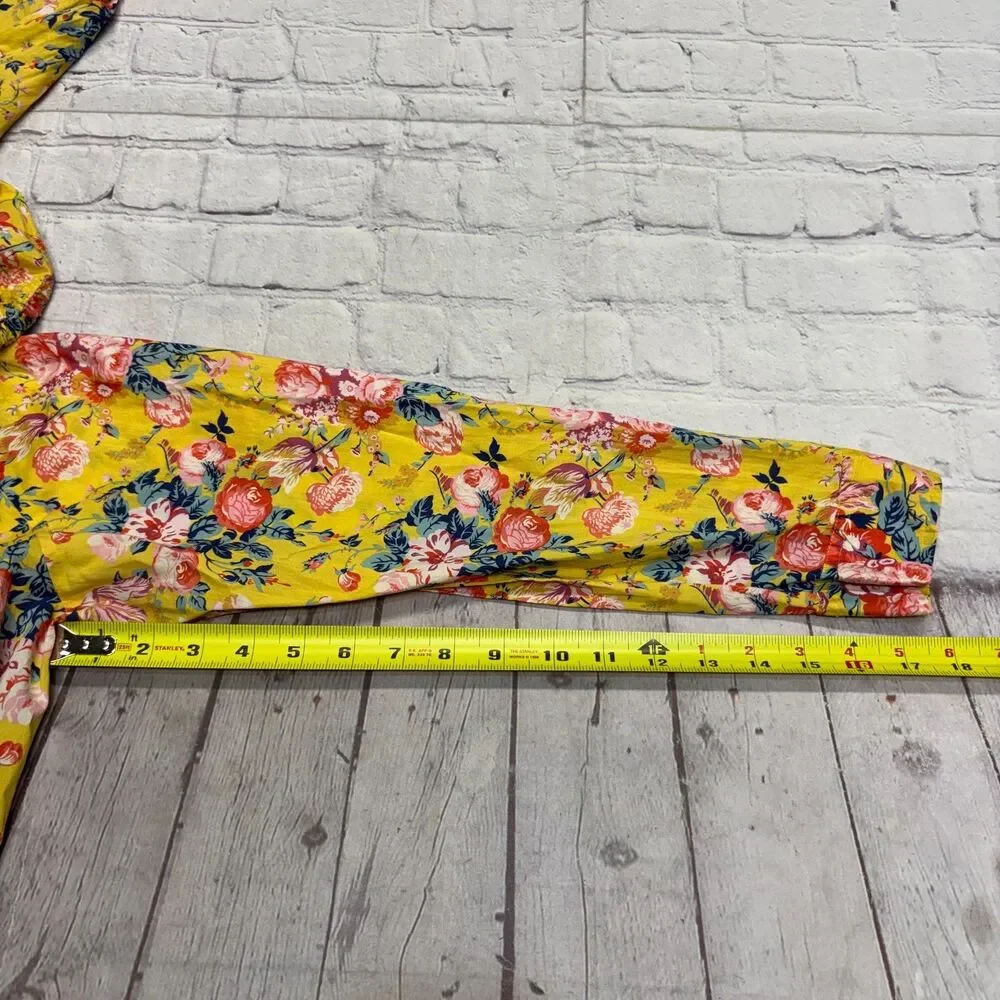 J. Crew Liberty Fabric Women Blouse Top Shirt Size 6 Floral Boho C131 -6